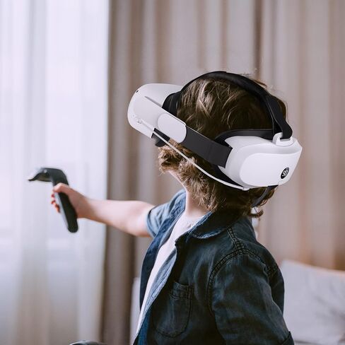 حزمة بطارية VirtualBuff بقدرة 8000 مللي أمبير في الساعة لجهاز Meta Oculus Quest 2 - وقت تشغيل مضاعف وراحة معززة، مع مؤشر LED لمستوى البطارية، وحزام Elite لإعادة التوازن، وملحقات سماعات الواقع الافتراضي in Saudi Arabia