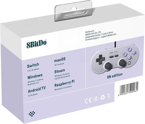 لوحة ألعاب سلكية USB 8Bitdo Sn30 Pro للمحول وWindows وRaspberry Pi (إصدار رمادي) in Kuwait