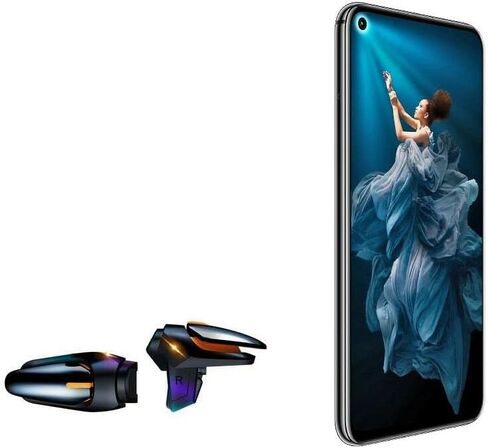 BoxWave Gaming Gear Compatible with Honor 20 (Gaming Gear by BoxWave) - Touchscreen QuickTrigger Auto, Trigger Buttons Autofire Gaming Mobile FPS for Honor 20 - Jet Black in Saudi Arabia