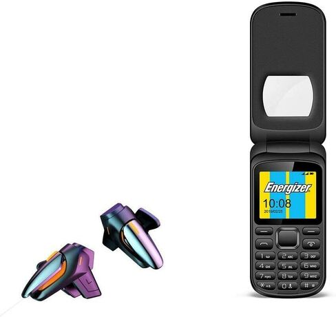 معدات ألعاب BoxWave متوافقة مع Energizer E220s (Gaming Gear by BoxWave) - شاشة تعمل باللمس QuickTrigger، أزرار تشغيل سريعة للألعاب المحمولة FPS لـ Energizer E220s - أسود غامق in Saudi Arabia