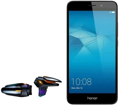 BoxWave Gaming Gear متوافقة مع Honor 5c (Gaming Gear by BoxWave) - شاشة اللمس QuickTrigger Auto، أزرار الزناد Autofire Gaming Mobile FPS لـ Honor 5c - Jet Black in Saudi Arabia