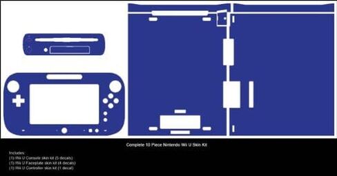 Brushed Gold Metal - Air Release Vinyl Decal Faceplate Mod Skin Kit for Nintendo Wii U Console by System Skins in Saudi Arabia