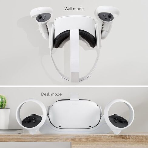 Wasserstein Charging Station Compatible with Meta/Oculus Quest 2 - High Speed, Fast Charging Dock with Display Stand (White) in Saudi Arabia
