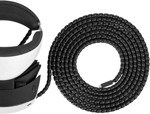 Geekria Cable Protectors Cover Compatible with PlayStation PSVR 2 Cable, PS5, Electric Wires Cover, VR Gaming Accessories, Prevent Pets From Biting The Cable (Black 17ft) in Saudi Arabia