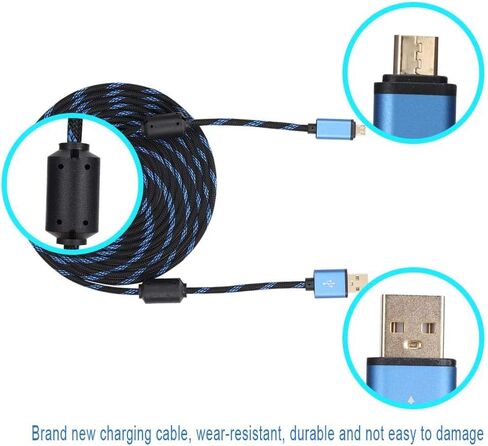USB Charging Cable for PS4/Xbox ONE,Tangxi 3m Charge Cable,Charger Cable for PS4/Xbox ONE Controller Gamepad Joypad Joystick in Saudi Arabia