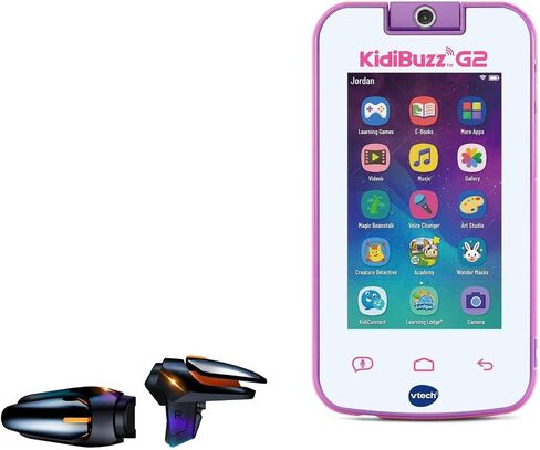 BoxWave Gaming Gear Compatible with VTech KidiBuzz G2 - Touchscreen QuickTrigger Auto, Trigger Buttons Autofire Gaming Mobile FPS for VTech KidiBuzz G2 - Jet Black in Saudi Arabia