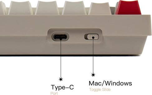 Keychron C1 Hot-swappable Wired Mechanical Keyboard for Mac Layout, Keychron Mechanical Red Switch/USB Type-C Cable/Double-Shot ABS Keycaps Tenkeyless 87 Keys Computer Keyboard for Windows PC in Saudi Arabia