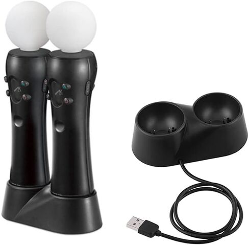 Controller Charger Station for PS4 VR, Dual Charger Dock Charging Station Stand, for Play Station PS4 VR Remote Controllers in Saudi Arabia