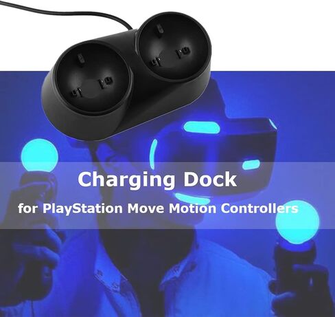 Controller Charger Station for PS4 VR, Dual Charger Dock Charging Station Stand, for Play Station PS4 VR Remote Controllers in Saudi Arabia