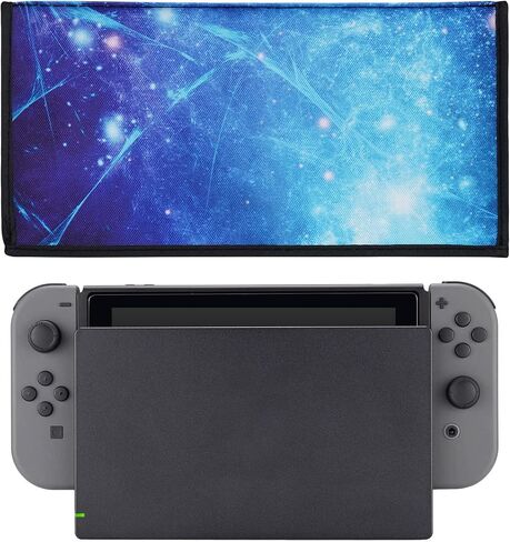 PlayVital Nylon Dust Cover, Soft Neat Lining Dust Guard, Anti Scratch Waterproof Cover Sleeve for Nintendo Switch & Switch OLED Charging Dock - Donut Odyssey in Saudi Arabia