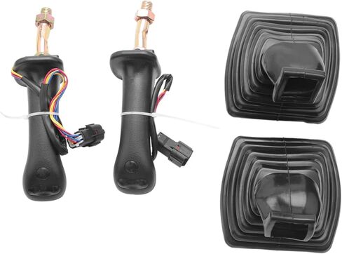Trjgtas 2Pcs L+R 3 Buttons Excavator Joystick Assy Handle with Dust Cover for Doosan DX150 215 225 300 370-9C in Saudi Arabia