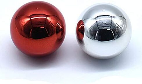 Arcity 2 Pcs Arcade Joystick Ball Top Chrome Handle Rocker Round Head for Arcade Fighting Joystick Game DIY Parts Kit Replacement M6 Purple and Purple Durable New in Kuwait