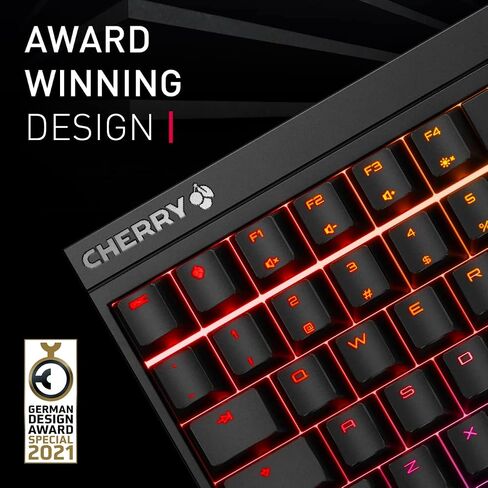 Cherry MX 2.0S Wired Gaming Keyboard with RGB Lighting Different MX Switching Characteristics: MX Black, MX Blue, MX Brown, MX RED and MX Silent RED (Black - MX Black Switch) in Saudi Arabia