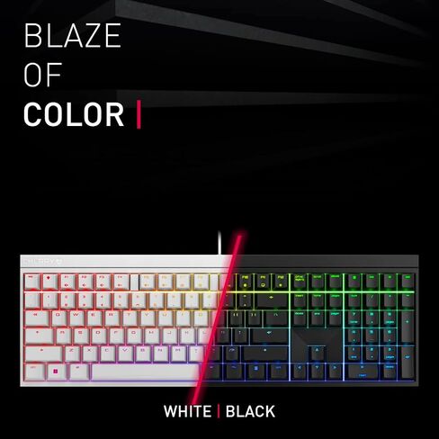 Cherry MX 2.0S Wired Gaming Keyboard with RGB Lighting Different MX Switching Characteristics: MX Black, MX Blue, MX Brown, MX RED and MX Silent RED (Black - MX Black Switch) in Saudi Arabia