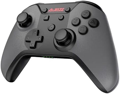 Switch Controller, AG180 Bluetooth 5.0 Pro Controller Gamepad Compatible with Switch/Switch Lite, Double Vibration and Wake up Function, Grey in Kuwait