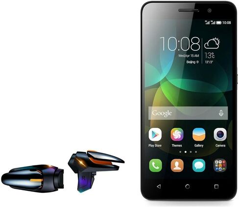 BoxWave Gaming Gear Compatible with Honor Bee (Gaming Gear by BoxWave) - Touchscreen QuickTrigger Auto, Trigger Buttons Autofire Gaming Mobile FPS for Honor Bee - Jet Black in Saudi Arabia