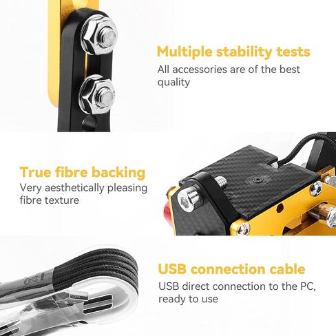 aikeec 64 Bit USB Handbrake with Clamp for PC Windows Sim Racing Games G25 G27 G29 T500 FANATECOSW Dirt Rally with Handle Grip in Saudi Arabia