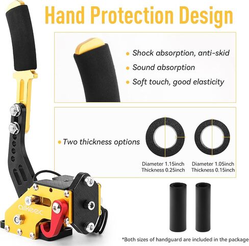 aikeec 64 Bit USB Handbrake with Clamp for PC Windows Sim Racing Games G25 G27 G29 T500 FANATECOSW Dirt Rally with Handle Grip in Saudi Arabia