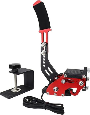 فرامل اليد Dcutn 16 بت PC USB لألعاب سباق SIM G920/27/29 T500 T300 LFS/DiRTRally / DiRT4/Project CARS/DRIVECLUB/Asset to Corsa/ WRC8 (أزرق مع مشبك) (BLUE3) (BLACK1) in Kuwait
