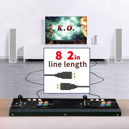Fight Sticks PC,Arcade PC Joysticks Fight Stick Street Fighter Video Game Controller Fighting Joystick for PC, Nintendo Switch, NEOGEO Mini, NeoGeo Pro, PS3,Raspberry Pi, PS Classic, Android in Kuwait