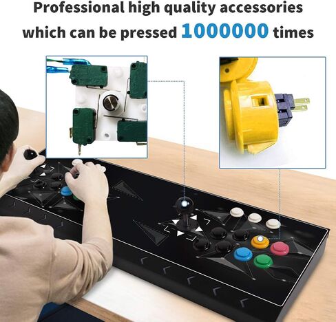 Fight Sticks PC,Arcade PC Joysticks Fight Stick Street Fighter Video Game Controller Fighting Joystick for PC, Nintendo Switch, NEOGEO Mini, NeoGeo Pro, PS3,Raspberry Pi, PS Classic, Android in Kuwait