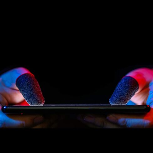 قفازات UKCOCO الواقية لوحدة التحكم في الألعاب، مجموعات أكمام من الألياف المضادة للعرق وغير المخصصة للألعاب، أغطية أغطية أصابع الألعاب لألعاب الهاتف المحمول (10 قطع) قفازات واقية على الموضة in Kuwait