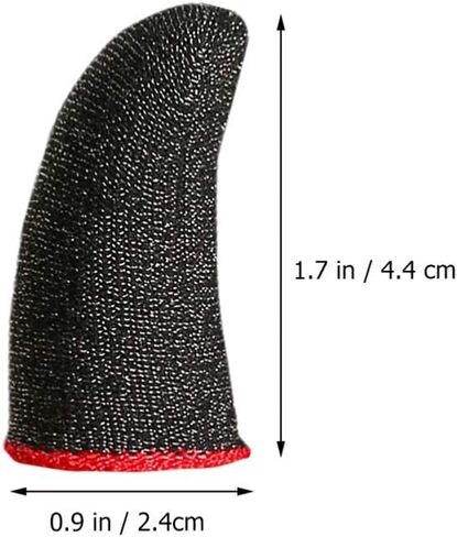 قفازات UKCOCO الواقية لوحدة التحكم في الألعاب، مجموعات أكمام من الألياف المضادة للعرق وغير المخصصة للألعاب، أغطية أغطية أصابع الألعاب لألعاب الهاتف المحمول (10 قطع) قفازات واقية على الموضة in Kuwait