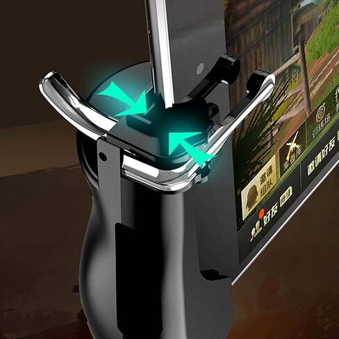 Mobile Game Controller Compatible With iPad, 2 in 1 Tablet Gamepad Sensitive Shoot Aim Fire Triggers with 2 Joysticks for PUBG/Rules of Survival/Knives Out Fits Smartphone and Tablet in Kuwait