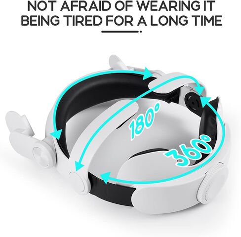 حزام الرأس متوافق مع Oculus Quest 2 Elite، واستبدال حزام الرأس VR من الإسفنج الناعم، وإكسسوارات خفيفة الوزن وقابلة للتعديل، ودعم محسّن وراحة في سماعة الرأس VR in Kuwait