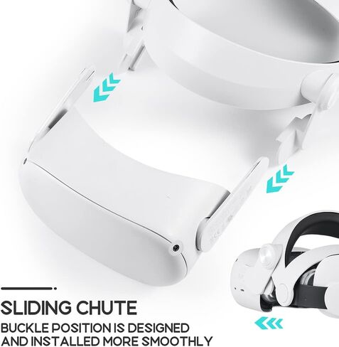 حزام الرأس متوافق مع Oculus Quest 2 Elite، واستبدال حزام الرأس VR من الإسفنج الناعم، وإكسسوارات خفيفة الوزن وقابلة للتعديل، ودعم محسّن وراحة في سماعة الرأس VR in Kuwait