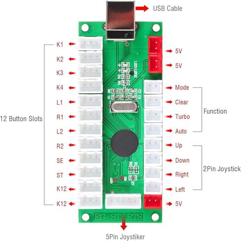 2 مشغل في مسابقة الممر مجموعات DIY تشفير USB إلى الكمبيوتر عصا التحكم + ملصق 8 طرق + زر ضغط مضيء من الكروم 1 & 2 زر تشغيل عملة معدنية لـ Arcade Mame Raspberry Pi 2 3 3B Games in Kuwait
