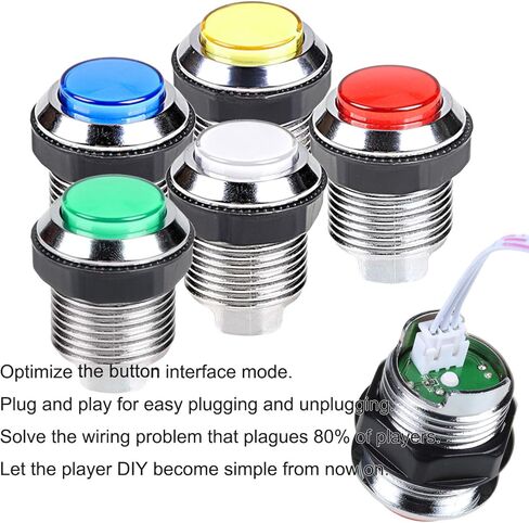 2 مشغل في مسابقة الممر مجموعات DIY تشفير USB إلى الكمبيوتر عصا التحكم + ملصق 8 طرق + زر ضغط مضيء من الكروم 1 & 2 زر تشغيل عملة معدنية لـ Arcade Mame Raspberry Pi 2 3 3B Games in Kuwait