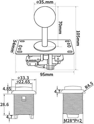 2 مشغل في مسابقة الممر مجموعات DIY تشفير USB إلى الكمبيوتر عصا التحكم + ملصق 8 طرق + زر ضغط مضيء من الكروم 1 & 2 زر تشغيل عملة معدنية لـ Arcade Mame Raspberry Pi 2 3 3B Games in Kuwait