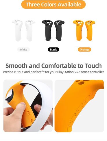 VR Headset Grip Soft Cover, Anti-Slip Silicone Protective Cover for Back Strap Replcement for PS VR2 in Kuwait