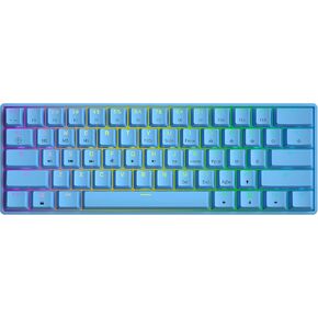 GK61 Mechanical Gaming Keyboard - 61 Keys Multi Color RGB Illuminated LED Backlit Wired Programmable for PC/Mac Gamer (Gateron Optical Red, Black) in Saudi Arabia