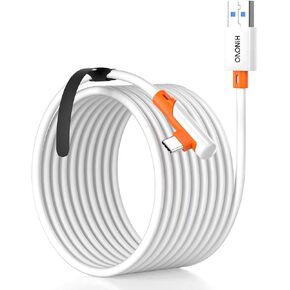 HINOVO Link Cable Compatible for Quest 2/1/Pico 4, Long Cable Accessories for Rift S/Steam VR Games, USB 3.0 Type C to C High Speed Data Transfer Charging Cord for Gaming PC in Saudi Arabia