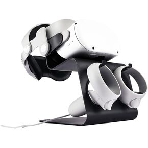 جي ام ار في ار مجموعة ملحقات حزام راس قابلة للتعديل من خليط معدني من الالومنيوم متوافقة مع اوكولوس كويست 2 تجعل سماعة الواقع الافتراضي ووحدة التحكم باللمس اكثر امانا، حزام راس معزز للدعم والراحة في in Kuwait