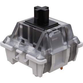 Gateron KS-9 RGB Mechanical MX Type Key Switch - Clear top (65 Pcs, Black)