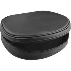 Geekria Headphones Pouch Compatible with Turtle Beach, Razer, Corsair, Logitech, Hyperx Case, Replacement Protective Travel Carrying Bag with Cable Storage (Black PU) in Saudi Arabia