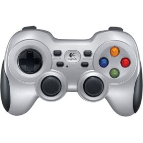 Logitech G F710 Wireless Gamepad with USB Nano Receiver - Grey/Black | 2.4 GHz wireless, USB nano-receiver, dual vibration feedback, 4-switch D-pad, PC compatible in Saudi Arabia