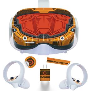 Easy-to-Apply Oculus Quest 2 Carnivore Villain Black Red Spider Skin Sticker Wrap DIY Accessories - Oculus Quest 2 - Stickers Skins Full Wrap Decal Protective Decal Kit (Fish-Orange) in Kuwait