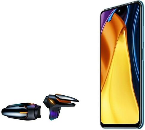 BoxWave Gaming Gear Compatible with Poco Xiaomi M3 Pro 5G (Gaming Gear by BoxWave) - Touchscreen QuickTrigger Auto, Trigger Buttons Autofire Gaming Mobile FPS for Poco Xiaomi M3 Pro 5G - Jet Black in Saudi Arabia