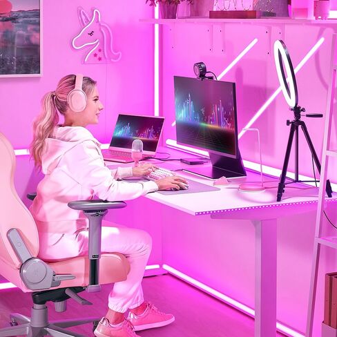ريزر قاعدة محطة كروما ميركوري - سماعة راس Ständer mit USB (3 واجهات USB Ladestation mit abnehmbarer Kopfhörer-Halterung, RGB Chroma Beleuchtung, Rutschfest) ابيض، ابيض in Kuwait