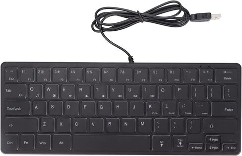 لوحة مفاتيح سلكية للألعاب من Sanpyl، 64 مفتاحًا ثنائي الوضع ملون RGB 3 بإضاءة خلفية عالمية لسطح المكتب ولوحة مفاتيح الكمبيوتر المحمول، لألعاب الكمبيوتر الشخصي التي تعمل بنظام Windows in Kuwait