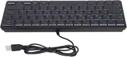 لوحة مفاتيح سلكية للألعاب من Sanpyl، 64 مفتاحًا ثنائي الوضع ملون RGB 3 بإضاءة خلفية عالمية لسطح المكتب ولوحة مفاتيح الكمبيوتر المحمول، لألعاب الكمبيوتر الشخصي التي تعمل بنظام Windows in Kuwait
