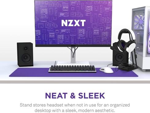 NZXT Relay Wired PC Gaming Headset - AP-WCB40-B2 - Hi-Res Audio Certified - DTS Headphone:X - 7.1 Surround Sound - Lightweight & Comfortable Design - Detachable Microphone - Black in Saudi Arabia