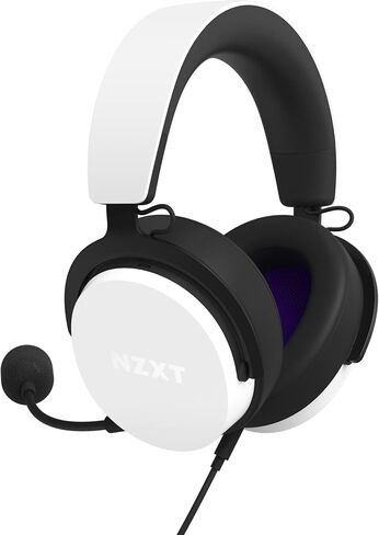 NZXT Relay Wired PC Gaming Headset - AP-WCB40-B2 - Hi-Res Audio Certified - DTS Headphone:X - 7.1 Surround Sound - Lightweight & Comfortable Design - Detachable Microphone - Black in Saudi Arabia