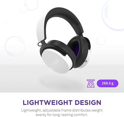 NZXT Relay Wired PC Gaming Headset - AP-WCB40-B2 - Hi-Res Audio Certified - DTS Headphone:X - 7.1 Surround Sound - Lightweight & Comfortable Design - Detachable Microphone - Black in Saudi Arabia