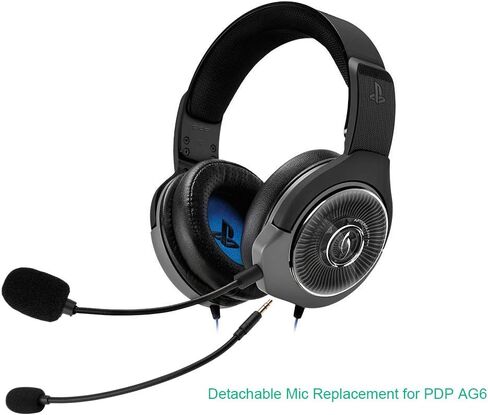 Smays Gooseneck Plug-in Microphone Replacement for PC Laptop Camera Phone, PDP Afterglow AG6, Turtle Beach Gaming Headset and 3.5MM TRS TRRS Audio Port Devices - External Mic, 2-Pack in Saudi Arabia