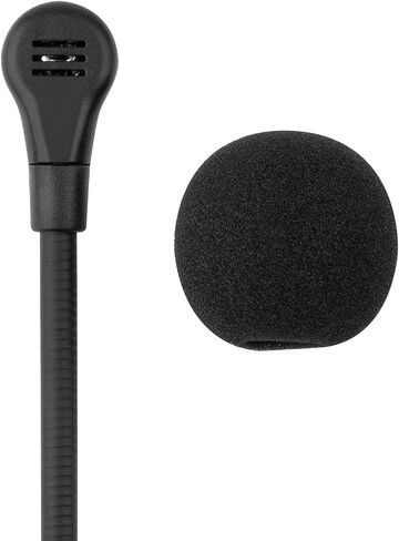 Smays Gooseneck Plug-in Microphone Replacement for PC Laptop Camera Phone, PDP Afterglow AG6, Turtle Beach Gaming Headset and 3.5MM TRS TRRS Audio Port Devices - External Mic, 2-Pack in Saudi Arabia